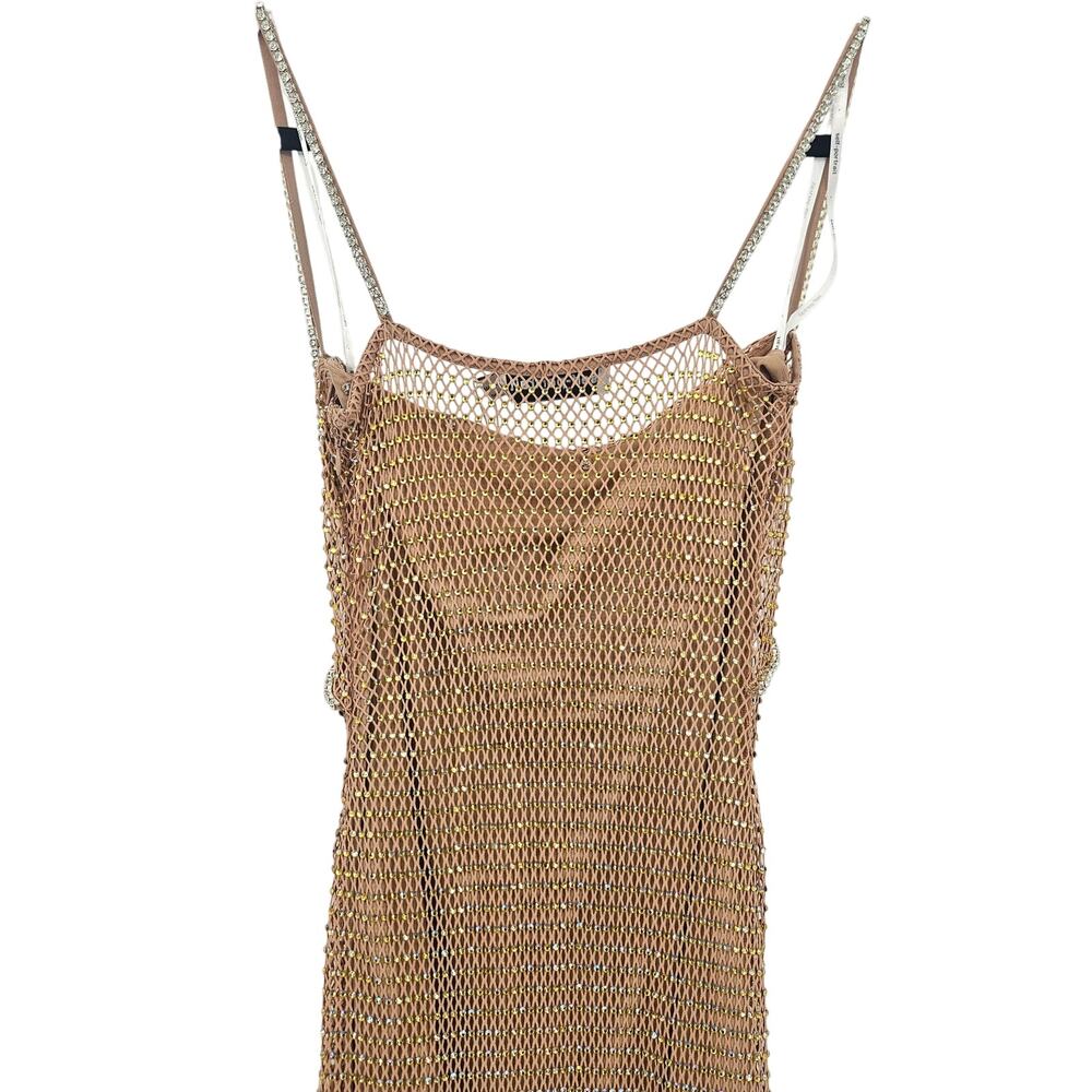 Self-Portrait Embellished Fishnet Maxi Dress‎ NEW US Size 2 / UK 6 - Picture 10 of 16